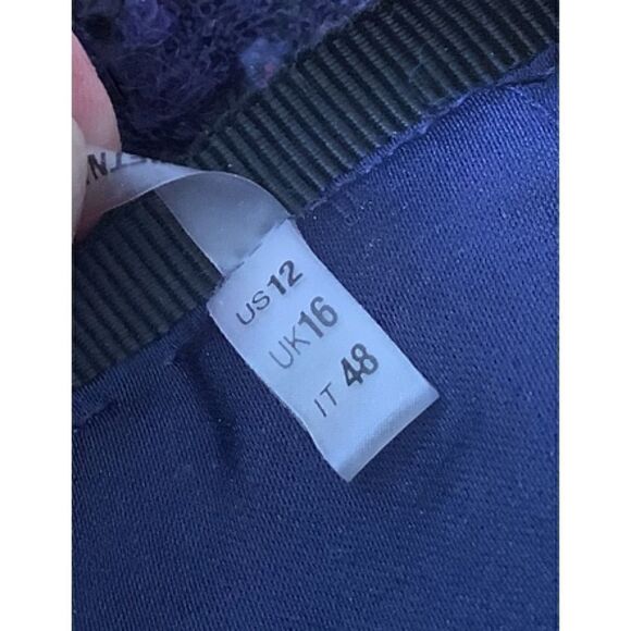 ELIE TAHARI Wool Mix Confetti Asymmetrical Skirt NWOT 12 - Picture 7 of 10